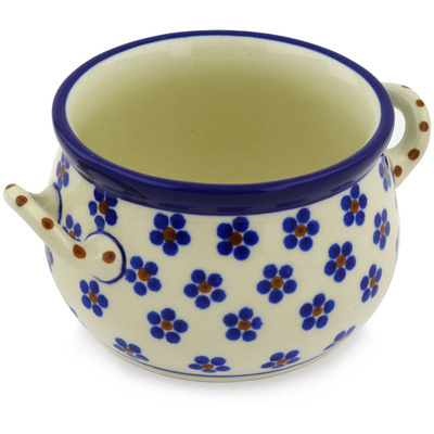 Polish Pottery Bouillon Cup 12 oz Daisy Dots