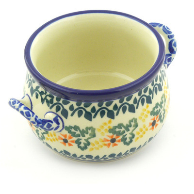 Polish Pottery Bouillon Cup 12 oz Lovely Vines