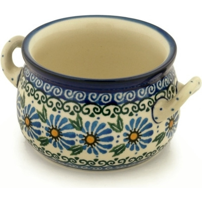 Polish Pottery Bouillon Cup 12 oz Morning Daisy