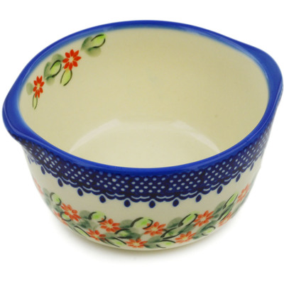 Polish Pottery Bouillon Cup 15 oz Elegant Garland