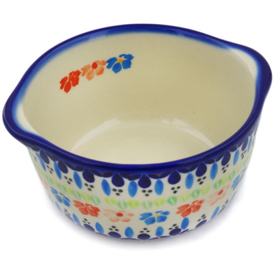 Polish Pottery Bouillon Cup 15 oz Spring Flowers