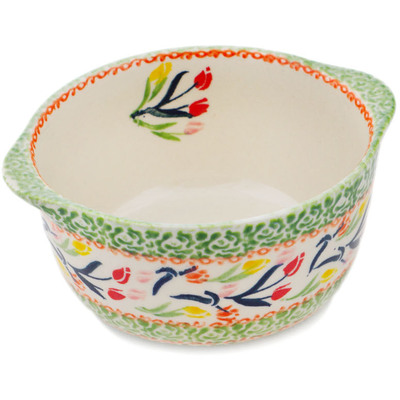 Polish Pottery Bouillon Cup 15 oz Tulip Ring