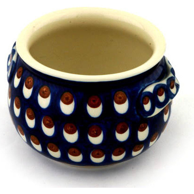 Polish Pottery Bouillon Cup 25 oz American Peacock