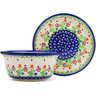 Polish Pottery Bouillon cup with saucer Spring Flowers