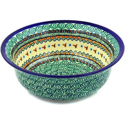 Polish Pottery Bowl 10&quot; Albuquerque UNIKAT