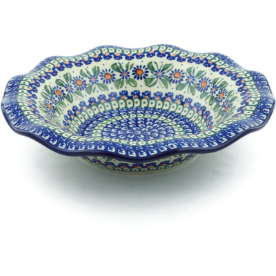 Polish Pottery Bowl 10&quot; Aster Party UNIKAT