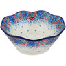 Polish Pottery Bowl 10&quot; Autumn Bunch UNIKAT