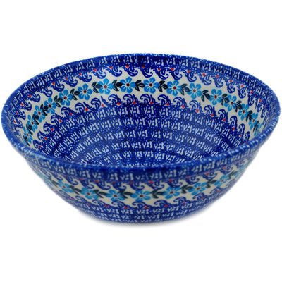 Polish Pottery Bowl 10&quot; Beach At Sunset UNIKAT