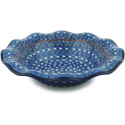 Polish Pottery Bowl 10&quot; Blue Horizons