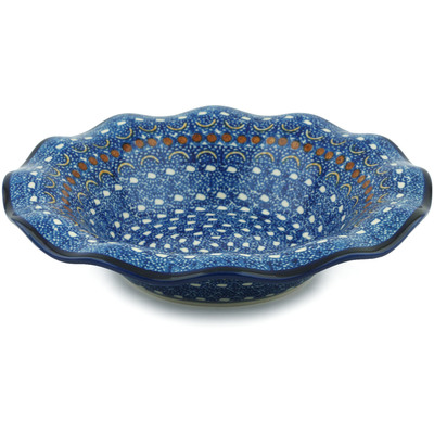 Polish Pottery Bowl 10&quot; Blue Horizons