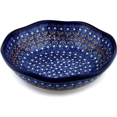 Polish Pottery Bowl 10&quot; Blue Horizons