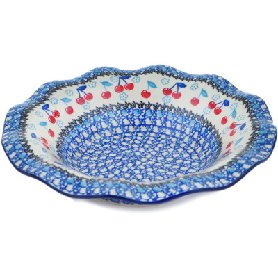 Polish Pottery Bowl 10&quot; Cherry Pickin&#039;