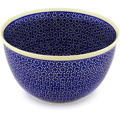 Polish Pottery Bowl 10" Daisy Dreams