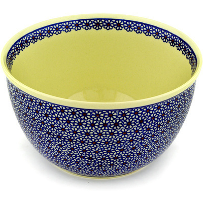 Polish Pottery Bowl 10" Daisy Dreams
