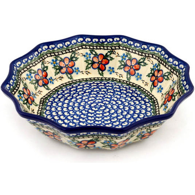 Polish Pottery Bowl 10&quot; Lancaster Rose