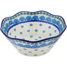 Polish Pottery Bowl 10&quot; Poppy Circle