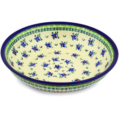 Polish Pottery Bowl 10" Purple Iris