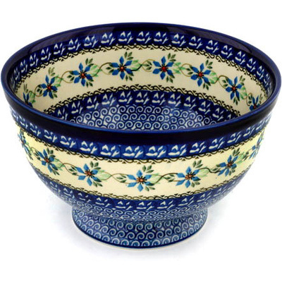 Polish Pottery Bowl 10&quot; Shady Spring