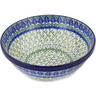 Polish Pottery Bowl 11&quot; Blue Alpine