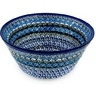 Polish Pottery Bowl 11&quot; Blue Lagoon