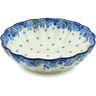 Polish Pottery Bowl 11&quot; Morning Glory UNIKAT