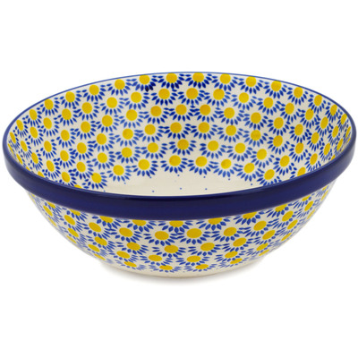 Polish Pottery Bowl 11&quot; Radient Scales