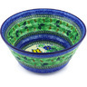 Polish Pottery Bowl 11&quot; Spring Garden UNIKAT