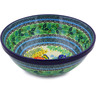 Polish Pottery Bowl 11&quot; Spring Garden UNIKAT