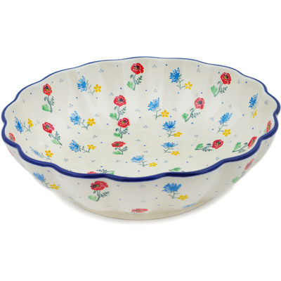 Polish Pottery Bowl 11&quot; Spring Is Coming