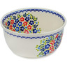 Polish Pottery Bowl 11&quot; Wildflower Dreamscape