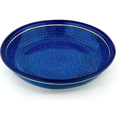 Polish Pottery Bowl 13" Blue Galaxy