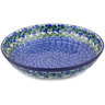 Polish Pottery Bowl 13&quot; Blueberry Fields Forever