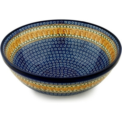 Polish Pottery Bowl 13&quot; Buena Vista