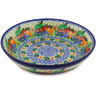 Polish Pottery Bowl 13&quot; Fruit Medley UNIKAT