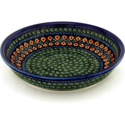 Polish Pottery Bowl 13&quot; Harlequin UNIKAT