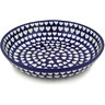Polish Pottery Bowl 13&quot; Hypnotic Hearts