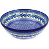 Polish Pottery Bowl 13&quot; Morning Glory