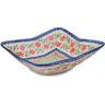 Polish Pottery Bowl 13&quot; Precious Pentas UNIKAT