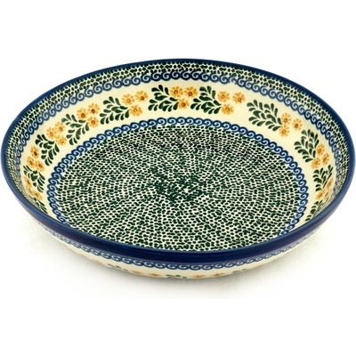 Polish Pottery Bowl 13&quot; Summer Day