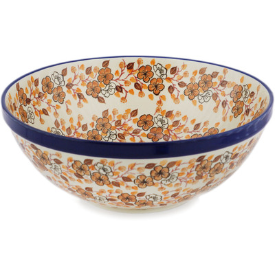 Polish Pottery Bowl 13" UNIKAT