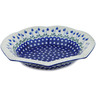 Polish Pottery Bowl 14" Bleeding Heart Peacock