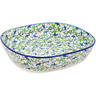 Polish Pottery Bowl 14&quot; Full Forest UNIKAT