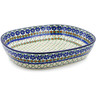 Polish Pottery Bowl 14&quot; Primrose Trellis