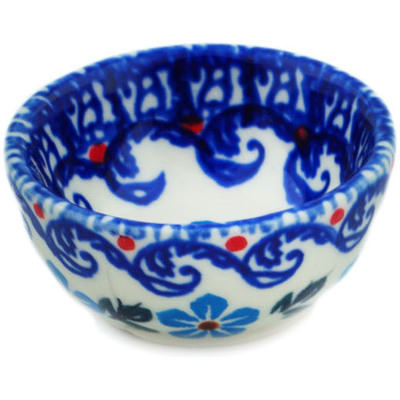 Polish Pottery Bowl 2&quot; Beach At Sunset UNIKAT