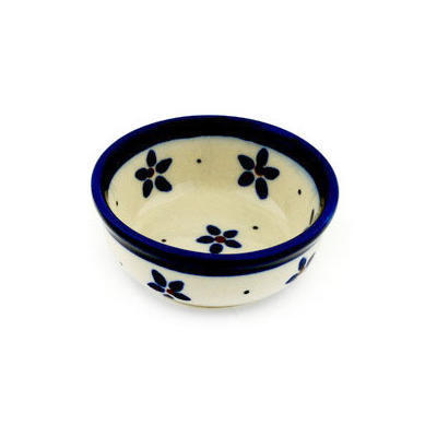 Polish Pottery Bowl 2&quot; Forget Me Knot