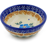 Polish Pottery Bowl 3" Blue Cornflower