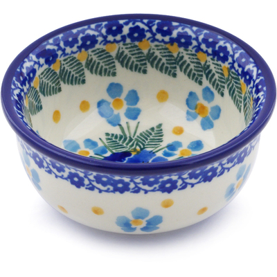 Polish Pottery Bowl 3&quot; Blue Dreams