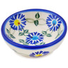 Polish Pottery Bowl 3&quot; Blue Thistle Beauty