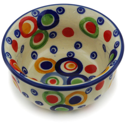 Polish Pottery Bowl 3&quot; Bubble Machine UNIKAT