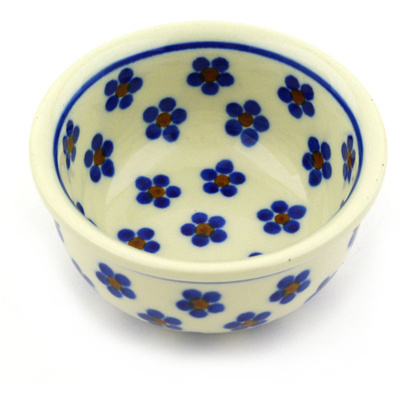 Polish Pottery Bowl 3&quot; Daisy Dots